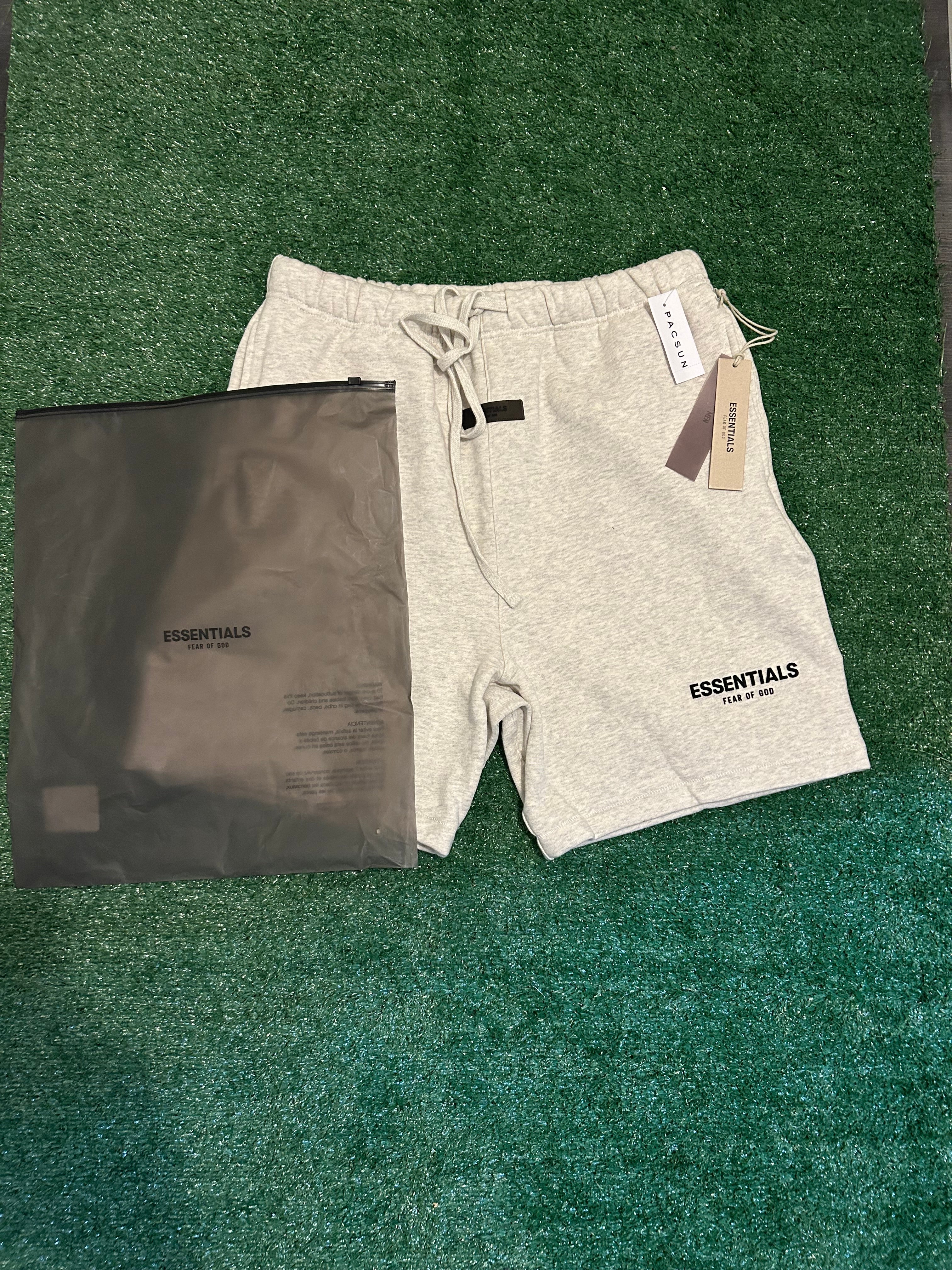 Essentials Light Oatmeal Shorts - Size L - Brand New