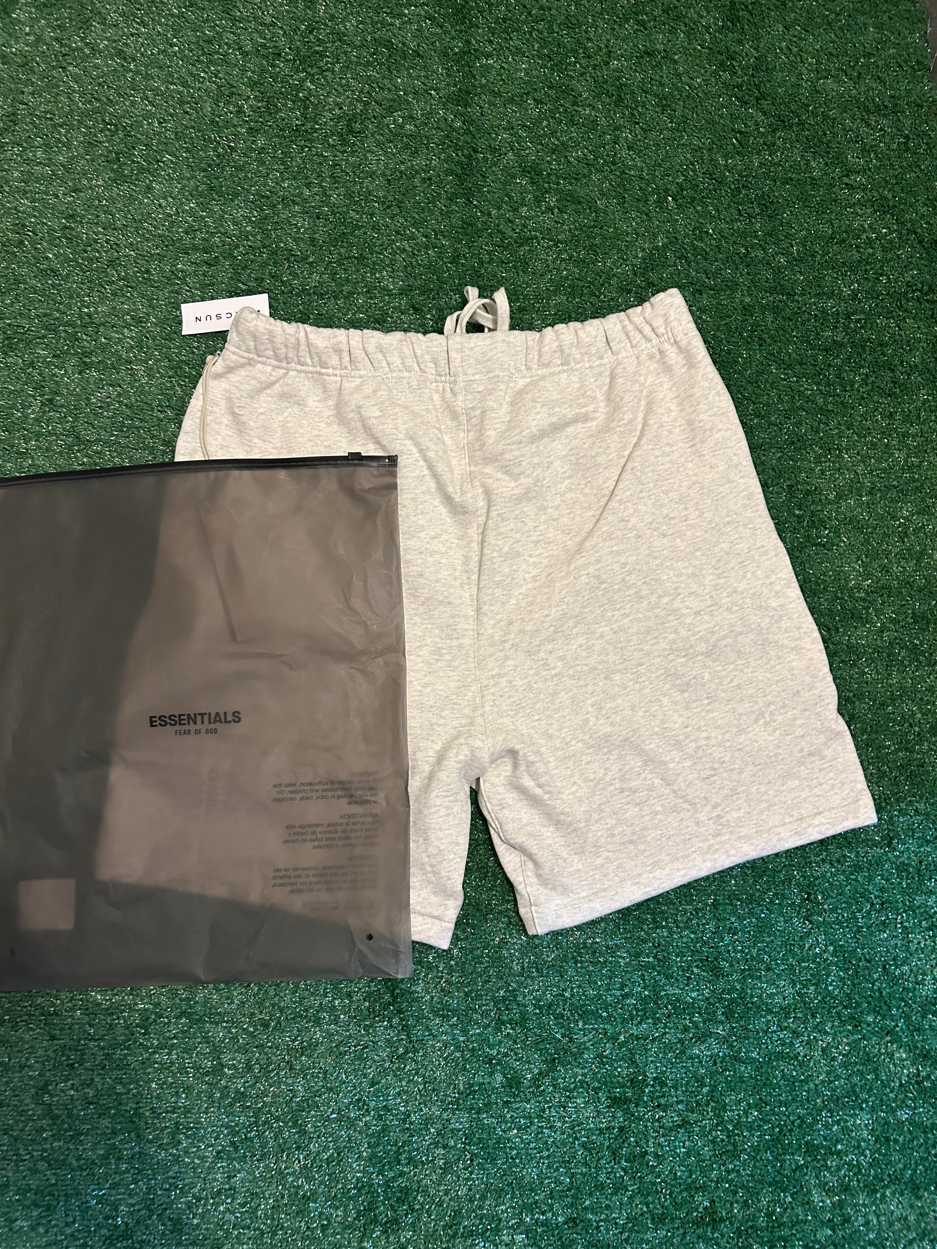 Essentials Light Oatmeal Shorts - Size L - Brand New