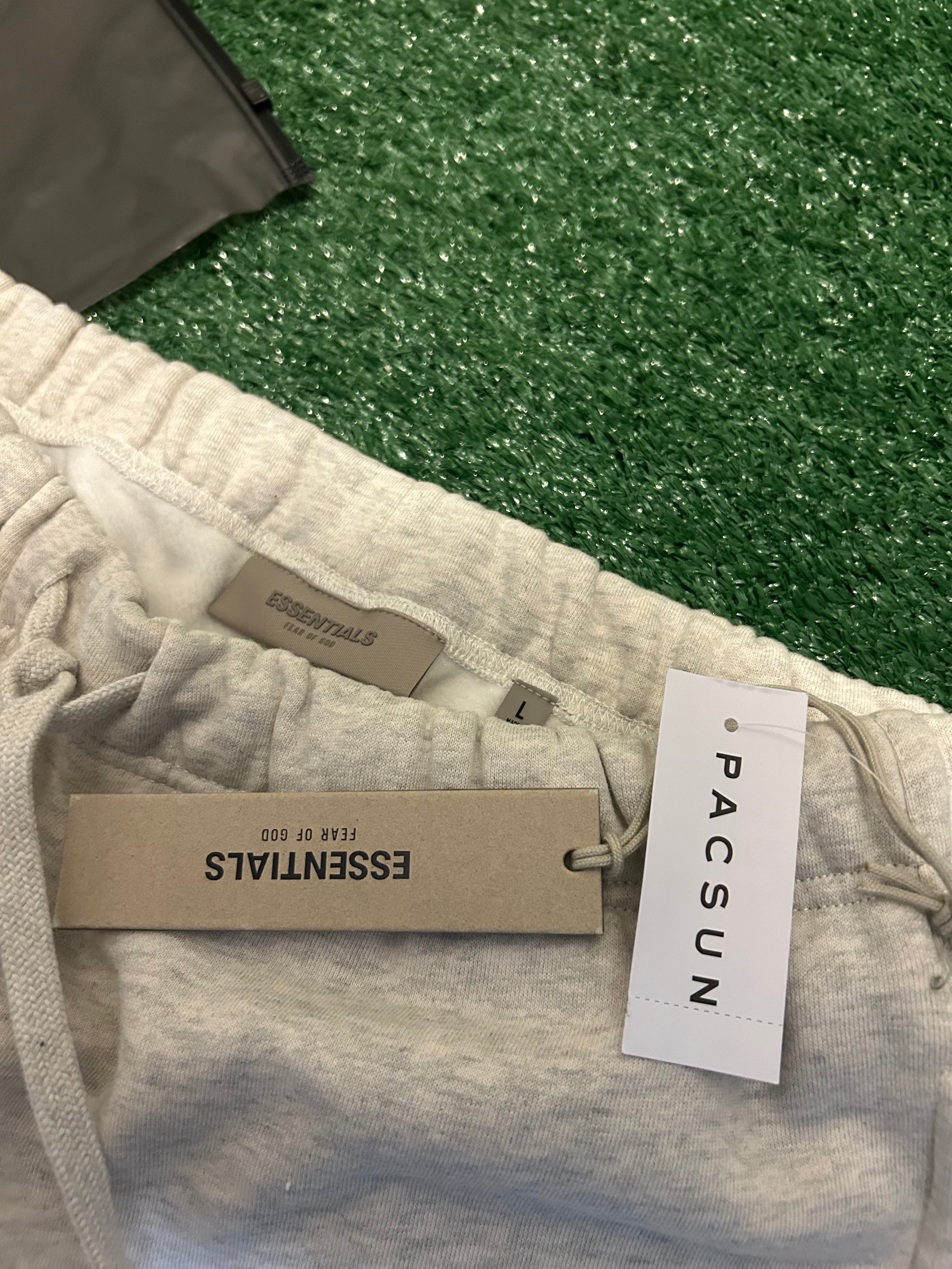 Essentials Light Oatmeal Shorts - Size L - Brand New